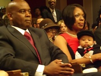 Daytona Beach Mayor Derrick Henry with wife Stephanie and son Derrick Jr.